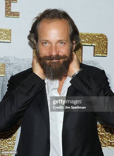 Actor Peter Sarsgaard attends "The Magnificent Seven" New York premiere at Museum of Modern Art on September 19, 2016 in New York City.