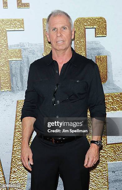 Writer Richard Wenk attends "The Magnificent Seven" New York premiere at Museum of Modern Art on September 19, 2016 in New York City.