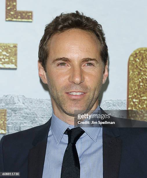 Actor Alessandro Nivola attends "The Magnificent Seven" New York premiere at Museum of Modern Art on September 19, 2016 in New York City.