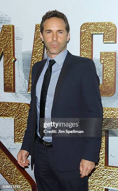 Actor Alessandro Nivola attends "The Magnificent Seven" New York premiere at Museum of Modern Art on September 19, 2016 in New York City.