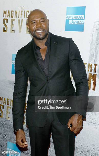 Director Antoine Fuqua attends "The Magnificent Seven" New York premiere at Museum of Modern Art on September 19, 2016 in New York City.