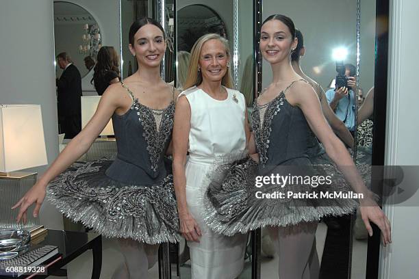 April Giangeruso, Karen LeFrak and Jaime Hickey attend AMERICAN BALLET THEATRE'S Dinner with Dancers at The homes of Julia and David Koch on October...