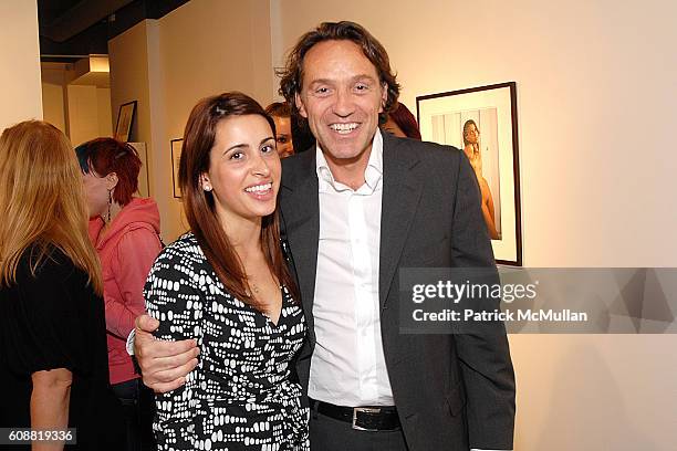 Melika Jahangiti and Christophe Guye attend SCALO|GUYE Presents A Photo Exhibition of Color Artwork by Jock Sturges at Scalo Guye on October 4, 2007...