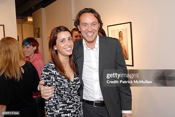 Melika Jahangiti and Christophe Guye attend SCALO|GUYE Presents A Photo Exhibition of Color Artwork by Jock Sturges at Scalo Guye on October 4, 2007...