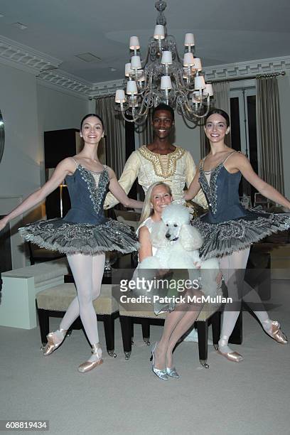Jaime Hickey, Calvin Royal, Karen LeFrak and April Giangeruso attend AMERICAN BALLET THEATRE'S Dinner with Dancers at The homes of Julia and David...