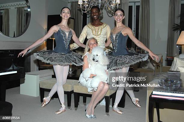 Jaime Hickey, Calvin Royal, Karen LeFrak and April Giangeruso attend AMERICAN BALLET THEATRE'S Dinner with Dancers at The homes of Julia and David...