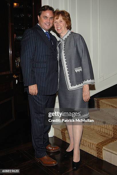 Peter Lyden and Peggy Flesher attend AMERICAN BALLET THEATRE'S Dinner with Dancers at The homes of Julia and David Koch on October 1, 2007 in New...