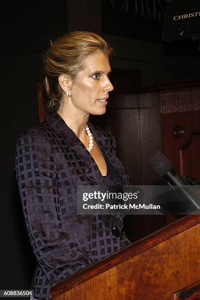 Deirdre Imus attends SKIP Fundraiser & Silent Auction at Christie's on October 22, 2007.