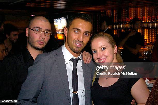 Leo Nid, Stephan ? and Paulina Korenblum attend Drambuie Den Event with Special Guest Heather Vandeven at Level V on October 22, 2007 in New York.