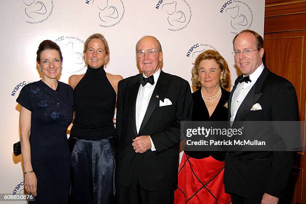 Mary Pulido, Amy Gerry, Elbridge Gerry, Kitty Gerry and David Stack attend The NEW YORK SOCIETY for the Prevention of Cruelty to Children GALA DINNER...