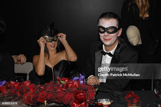 Mars Ostarello and Sean McPherson attend SAGATIBA Cachaca Presents Halloween at the BOX at Kiki de Montparnasse on October 31, 2007 in New York City.