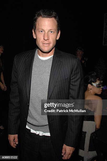 Lance Armstrong attends SAGATIBA Cachaca Presents Halloween at the BOX at Kiki de Montparnasse on October 31, 2007 in New York City.