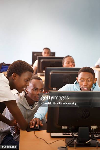 Kigali, Rwanda Training of engineers in the project Integrated Polytechnic Regional Center IPRC. Students are taught in the subject construction on...