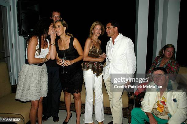 Brooke Shields, Emanuel Boyer, Kim Raver, Candace Bushnell and Andre Balazs attend The Kickoff party of "Bewitched, Bothered and Bewildered" The 2007...