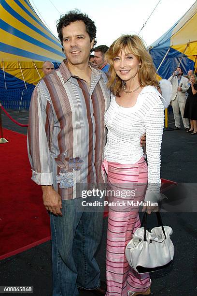Dr. Tom Apostle and Sharon Lawrence attend "Corteo" Premiere Held at the Cirque du Soleil - Arrivals at Cirque du Soleil on August 23, 2007 in...
