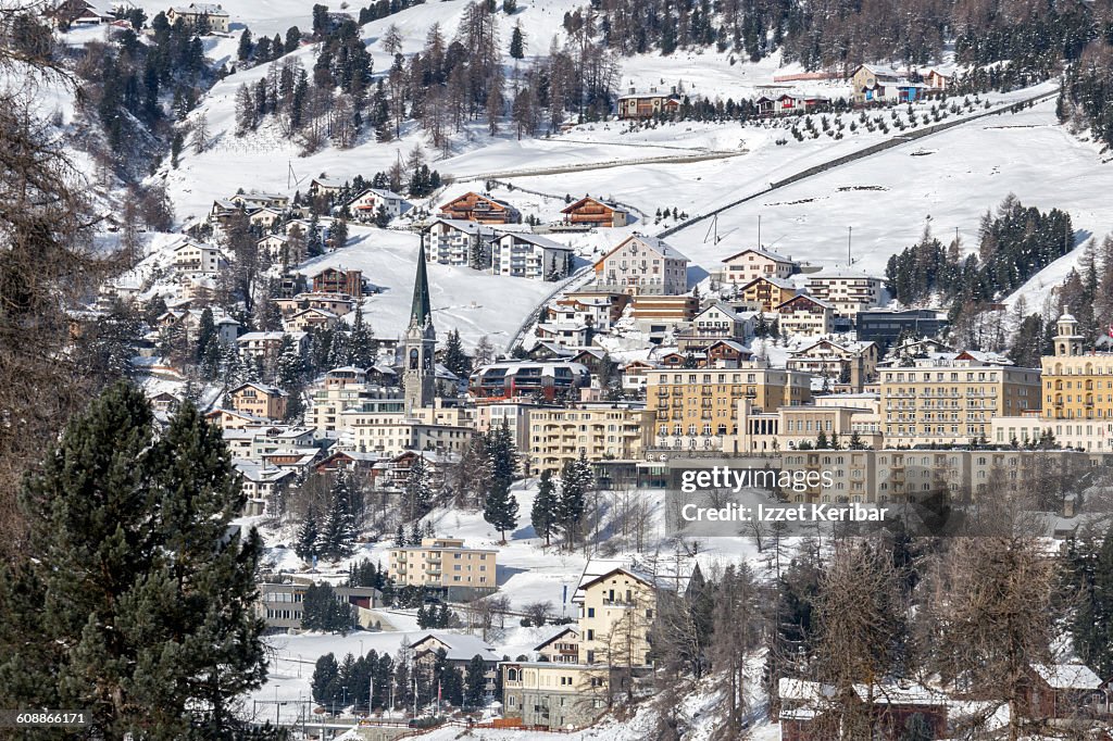 St Moritz at winter, Switzerland