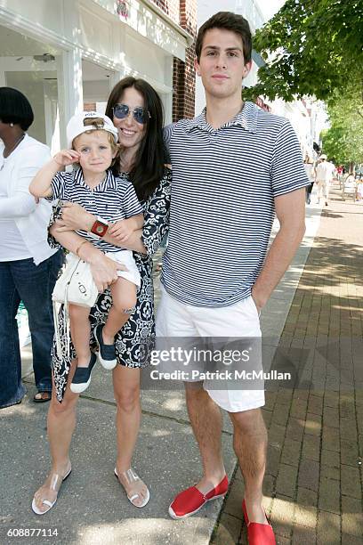 Coby Bronfman, Stacey Bronfman and Eli Bronfman attend HATCHLINGS Spring 2008 "HATCH" Boys Collection hosted by ANNETTE LAUER, CRISTINA CUOMO and ANA...