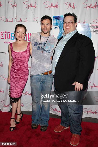 Isabel Keating, Michael Cunio and Paul C. Vogt attend 5th Year Anniversary Of HAIRSPRAY With LANCE BASS Premiere Performance After Party at Spotlight...