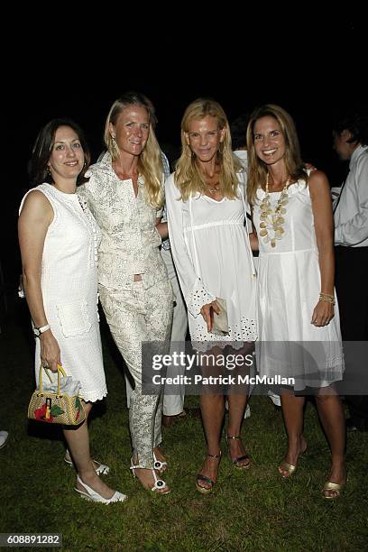 ?, Gigi Mortimer, ? and Danielle Ganek attend ULLA & KEVIN PARKER Host White End Of Summer Party at on August 31, 2007.