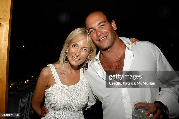 Pamela Gross Finkelstein and Todd Meister attend ULLA & KEVIN PARKER Host White End Of Summer Party at Parker/Private Residence on August 31, 2007.