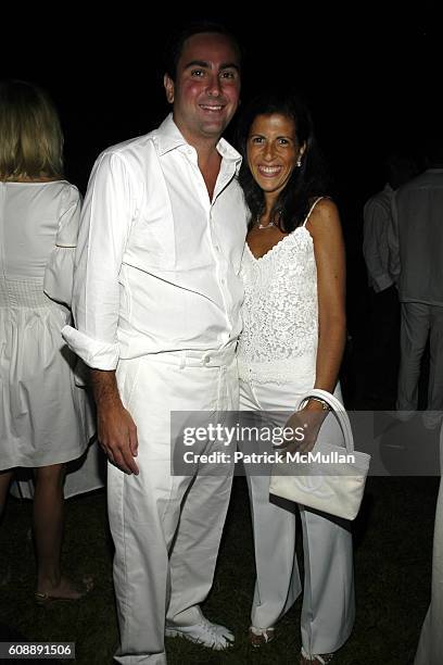 Steven Mandis and Alexandra Mandis attend ULLA & KEVIN PARKER Host White End Of Summer Party at on August 31, 2007.