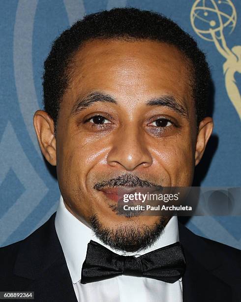 Actor Dale Godboldo attends the FOX Broadcasting Company, FX, National Geographic and Twentieth Century Fox Television's 68th Primetime Emmy Awards...