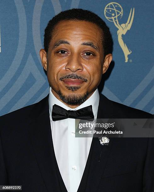 Actor Dale Godboldo attends the FOX Broadcasting Company, FX, National Geographic and Twentieth Century Fox Television's 68th Primetime Emmy Awards...