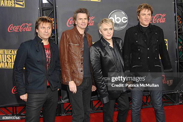 Duran Duran attends The 35th Annual America Music Awards - Arrivals at Nokia Theater on November 18, 2007 in Los Angeles, CA.