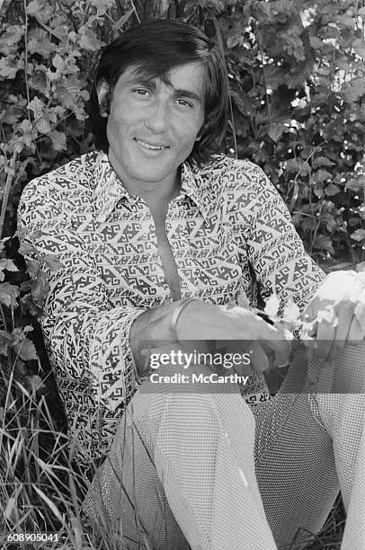 Romanian tennis player Ilie Nastase, UK, 22nd June 1971.