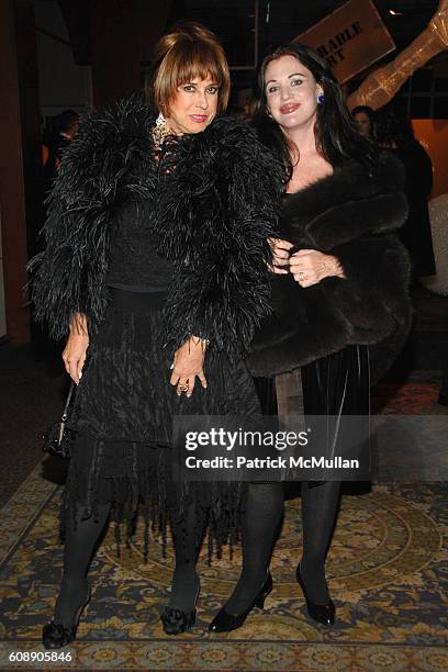 Joan Jedell and Adrienne Landau attend MUSEUM OF ARTS & DESIGN "VISIONARIES!" 2007 Awards Gala at Pier Sixty on November 14, 2007 in New York City.