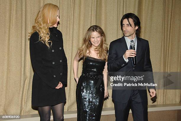 Nicole Kidman, Jennifer Jason Leigh and Noah Baumbach attend THE CINEMA SOCIETY and LINDA WELLS host a screening of "MARGOT AT THE WEDDING" at...