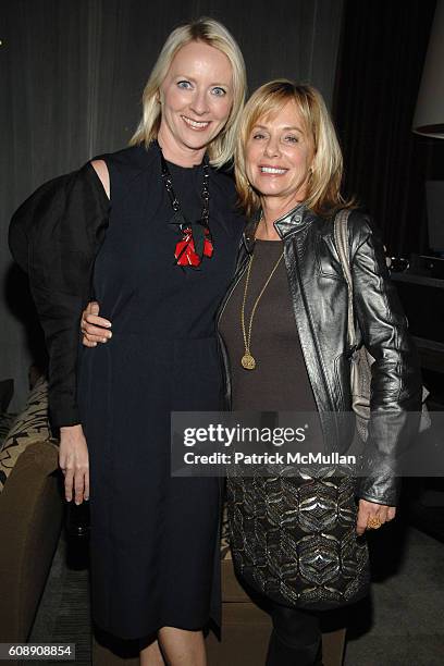 Linda Wells and Jane Buffett attend THE CINEMA SOCIETY and LINDA WELLS host the after party for "MARGOT AT THE WEDDING" at Soho Grand Hotel on...