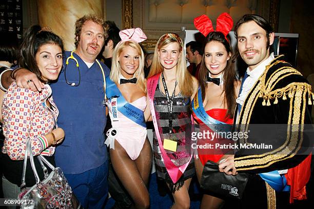 Jessica Siegalbaum, JC, Shannon James, ?, Lindsey Vuolo and Moz attend MOVEMBER Gala New York 2007 at Capitale on November 27, 2007 in New York City.