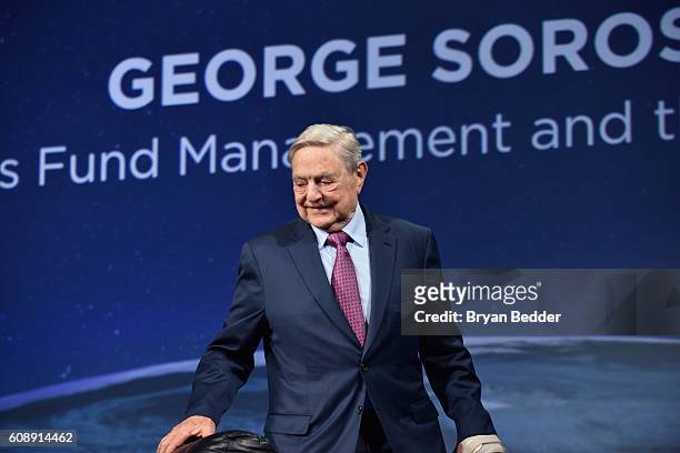 Founder and Chair, Soros Fund Management and the Open Society Foundations George Soros attends 2016 Concordia Summit - Day 2 at Grand Hyatt New York...