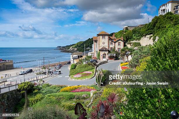 a summers day in ventnor, isle of wight - isle of wight stock pictures, royalty-free photos & images