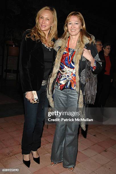 Patty Raynes and Kimberly DuRoss attend THE CINEMA SOCIETY and HOGAN host the after party for "I'M NOT THERE" at Bowery Hotel on November 13, 2007 in...