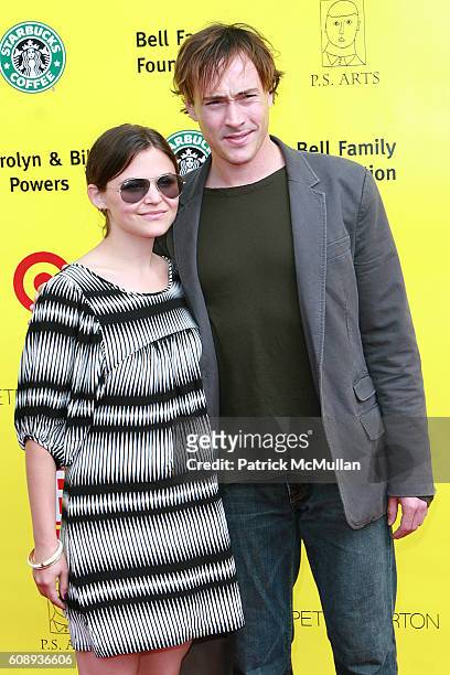 Ginnifer Goodwin and Chris Klein attend 10th Anniversary of "Express Yourself" to Benefit P.S. Arts at Barker Hanger on November 4, 2007 in Santa...