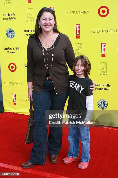 Camryn Manheim and Milo attend 10th Anniversary of "Express Yourself" to Benefit P.S. Arts at Barker Hanger on November 4, 2007 in Santa Monica, CA.