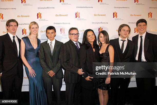 Matthew Reeve, Alexandria Reeve, Cody Williams, Robin Williams, Marsha Williams, Zelda Williams, Zachary Williams and Wil Reeve attend THE...