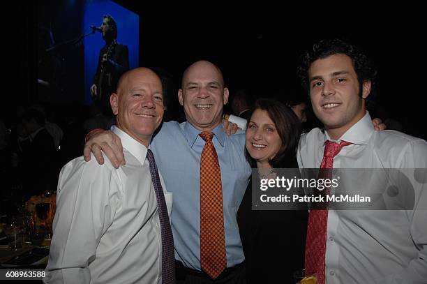 Steve Scari, Rick Crescenzo, Cynthia Crescenzo and Gavin Crescenzo attend The COLLABORATING for a CURE benefit and auction for the Samuel Waxman...