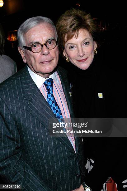 Dominick Dunne and ? attend HOPE FOR DEPRESSION RESEARCH FOUNDATION Luncheon & Lectures at The Metropolitan Club on November 29, 2007.