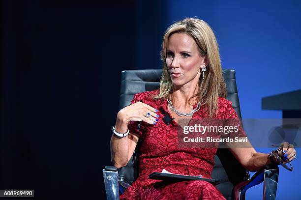 Former Homeland Security Advisor to United States President George W. Bush and TV personality Frances Fragos Townsend speaks at the 2016 Concordia...