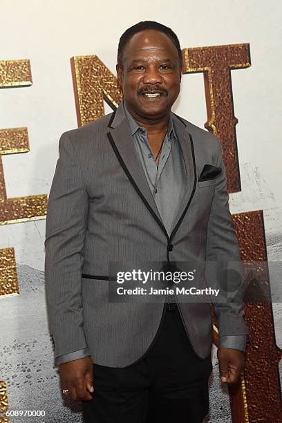 Isiah Whitlock Jr. Attends "The Magnificent Seven" premiere at the Museum of Modern Art on September 19, 2016 in New York City.