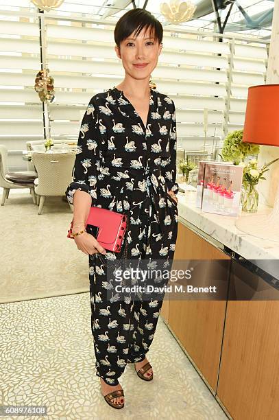 Sandra Choi attends the Jimmy Choo 20th Anniversary and Pret-a-Portea book launch at The Berkeley Hotel on September 20, 2016 in London, England.
