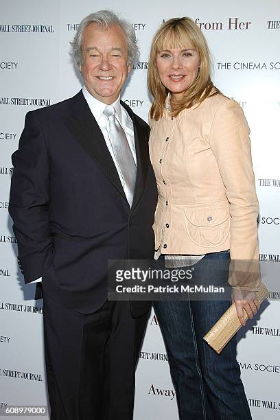 Gordon Pinsent and Kim Cattrall attend THE CINEMA SOCIETY and THE WALL STREET JOURNAL host a screening of "Away from Her" at IFC Center on May 2,...