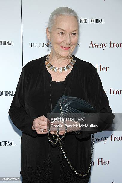 Rosemary Harris attends THE CINEMA SOCIETY and THE WALL STREET JOURNAL host a screening of "Away from Her" at IFC Center on May 2, 2007 in New York...