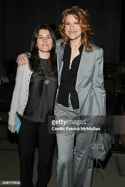 Sara Switzer and Sandra Bernhard attend THE CINEMA SOCIETY and THE WALL STREET JOURNAL after party for "Away from Her" at Soho Grand Hotel on May 2,...