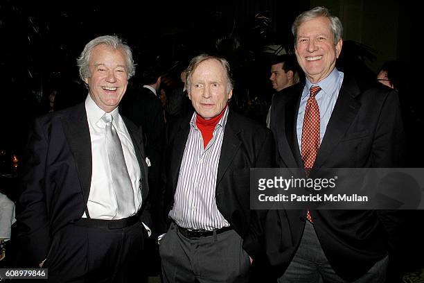 Gordon Pinsent, Dick Cavett and Michael Murphy attend THE CINEMA SOCIETY and THE WALL STREET JOURNAL after party for "Away from Her" at Soho Grand...