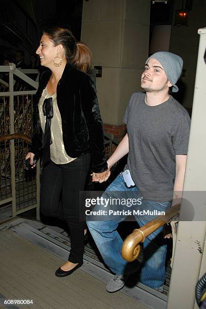 Stella Keitel and Robert Iler attend THE CINEMA SOCIETY and THE WALL STREET JOURNAL after party for "Away from Her" at Soho Grand Hotel on May 2,...