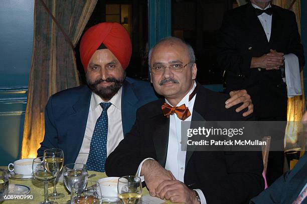 Sant Chatwall and Bharat Bhise attend 3rd ANNUAL SANSKRITI BENEFIT at New York Racquet & Tennis Club on May 24, 2007 in New York City.